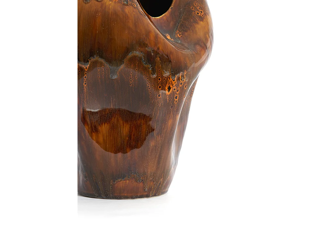 Vase AZURA - 26x24,5x35 cm - Marron