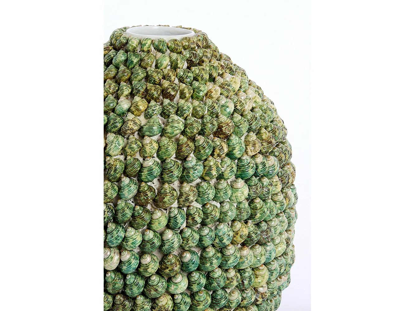 Vase SHELL - Ø20,5x21,5 cm - Vert