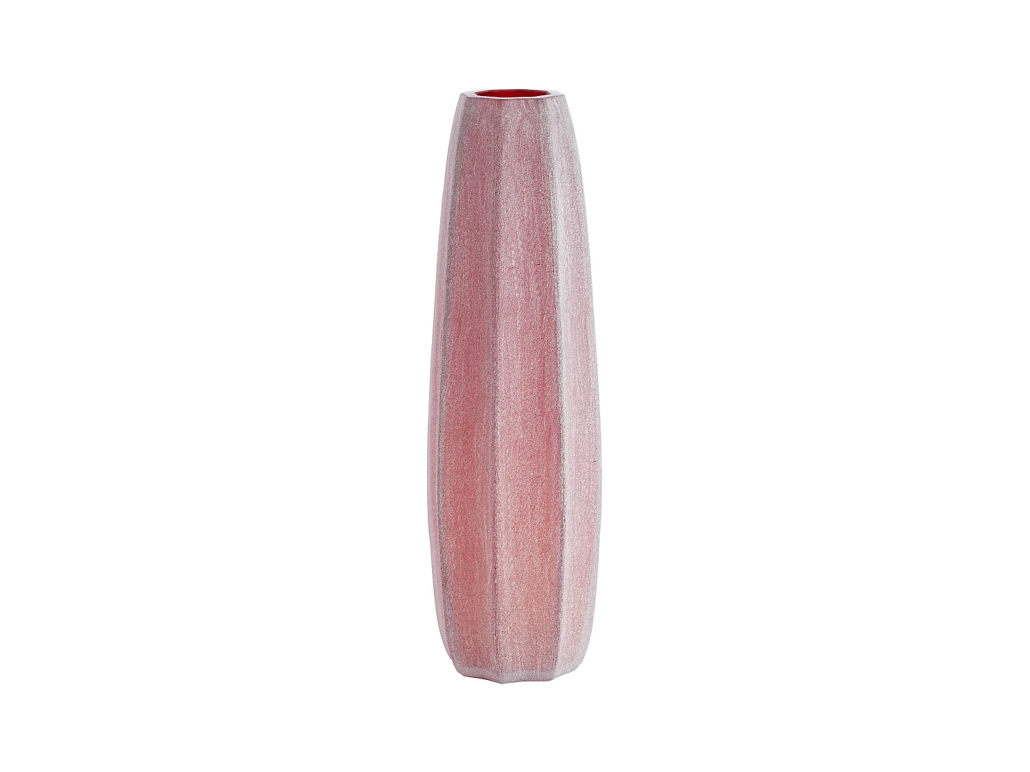 Vase BRADLEY - Ø17x60 cm - Rouge