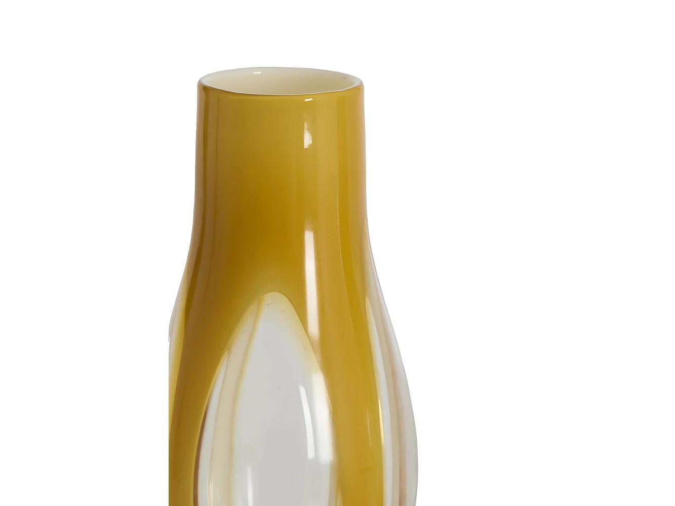Vase CASEROS - Ø18x39 cm - Jaune