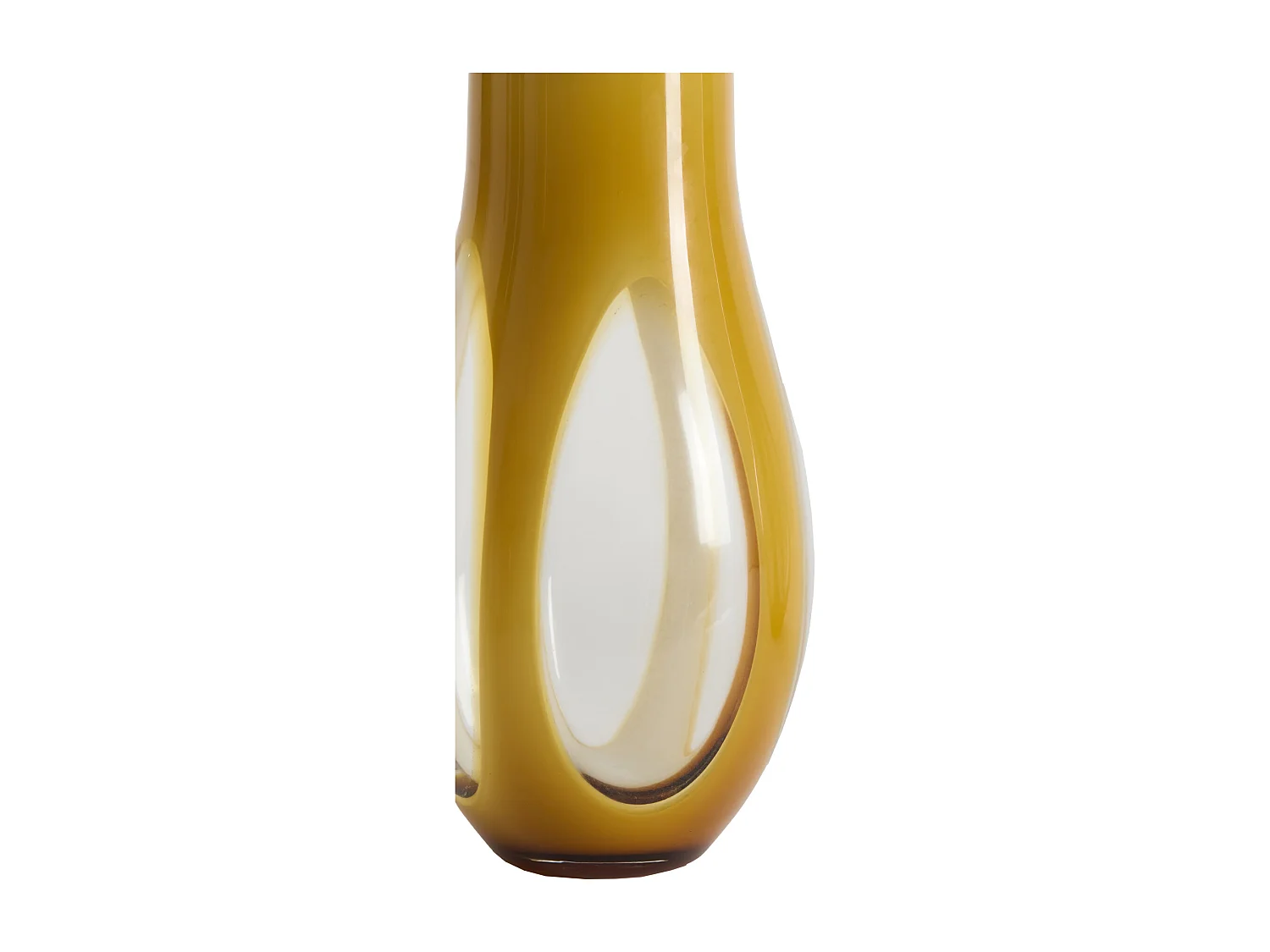 Vase CASEROS - Ø18x39 cm - Jaune