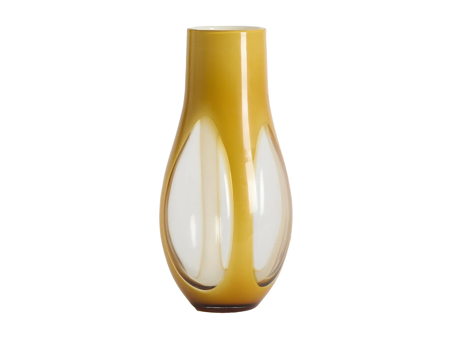 Vase CASEROS - Ø18x39 cm - Jaune