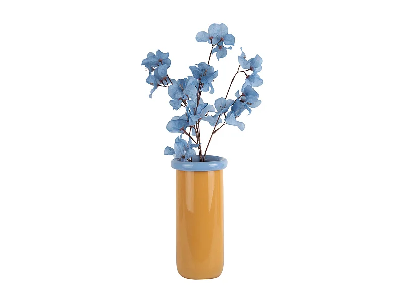 Vaas Plegado  - 14x14x30.5 cm - Geel