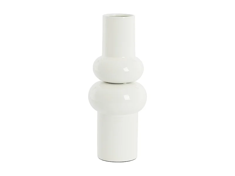 Vase IRISSA - Ø15x36 cm - Blanc
