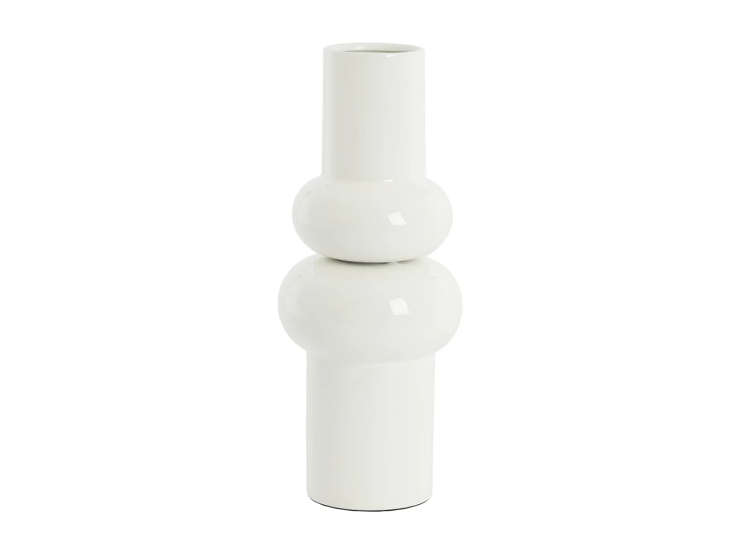 Vase IRISSA - Ø15x36 cm - Blanc