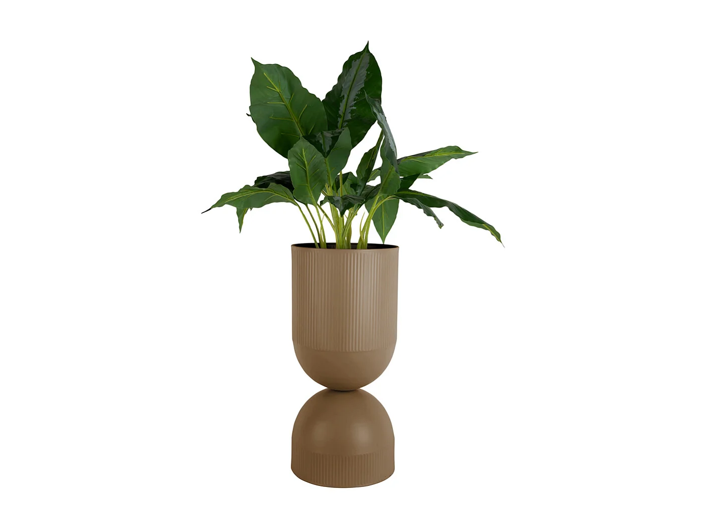 Bloempot Tonar  - 25.5x25.5x55 cm - Bruin
