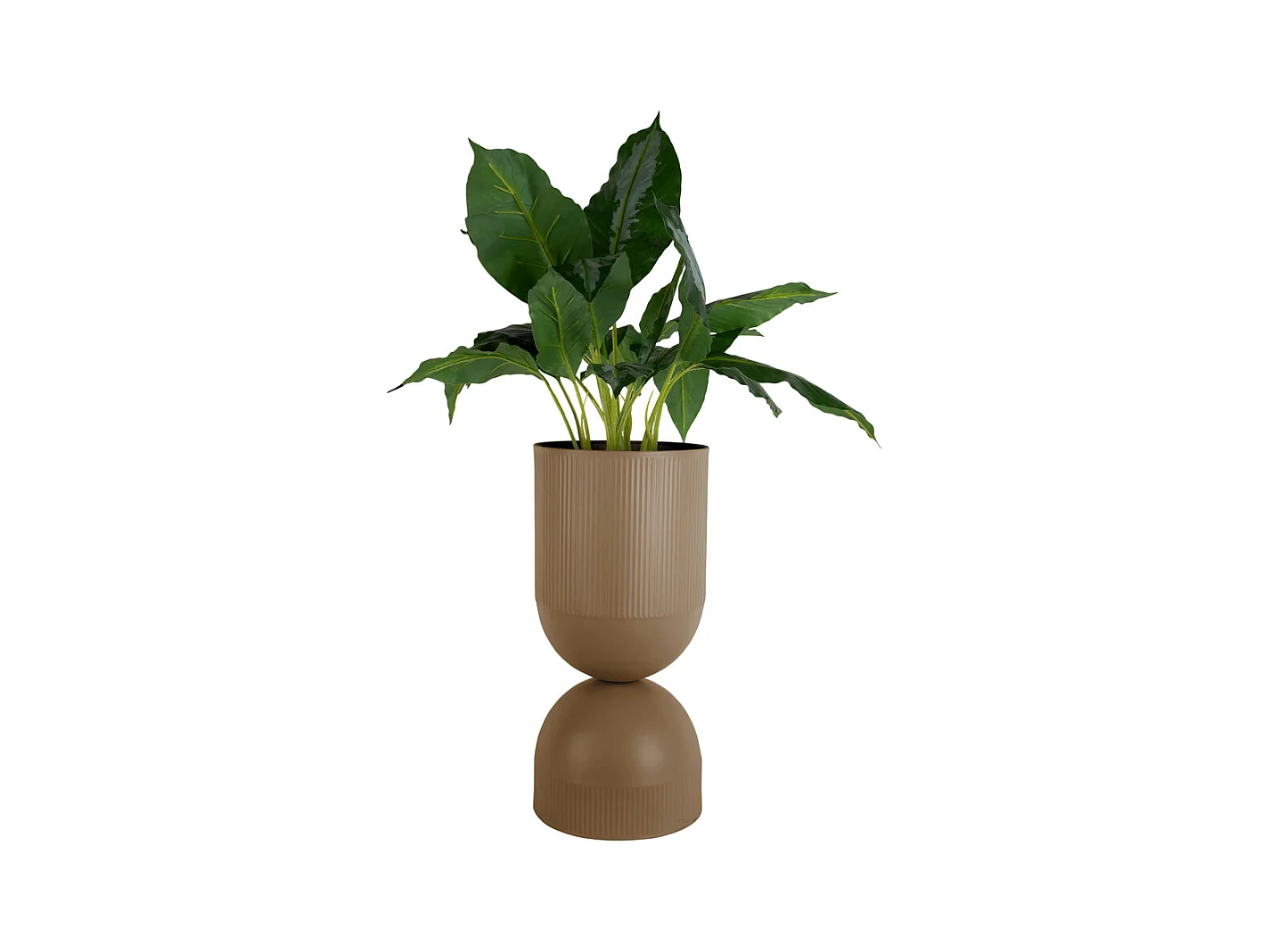 Pot de fleurs Tonar - 25,5 x 25,5 x 55 cm - Marron