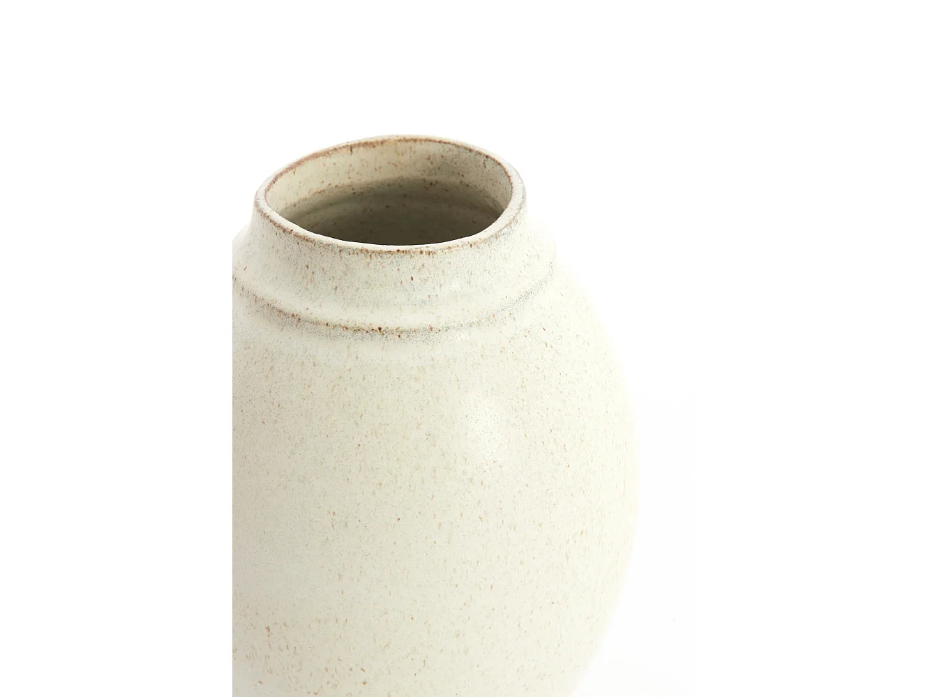 Vase LOREA - Ø17x23,5 cm - Blanc