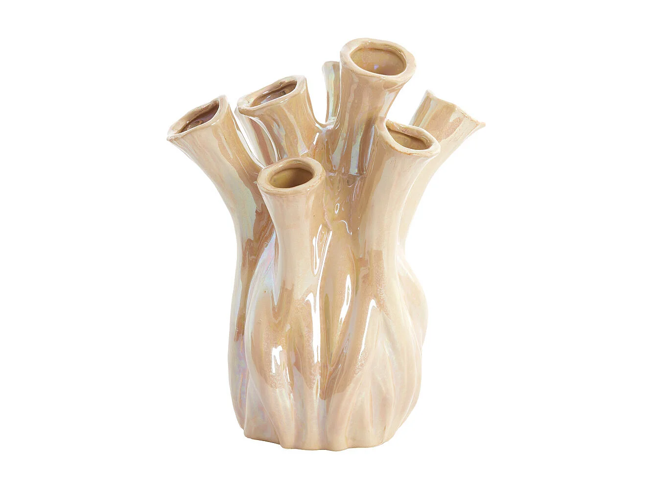 Vase LYSET - Ø17,5x20 cm - Marron