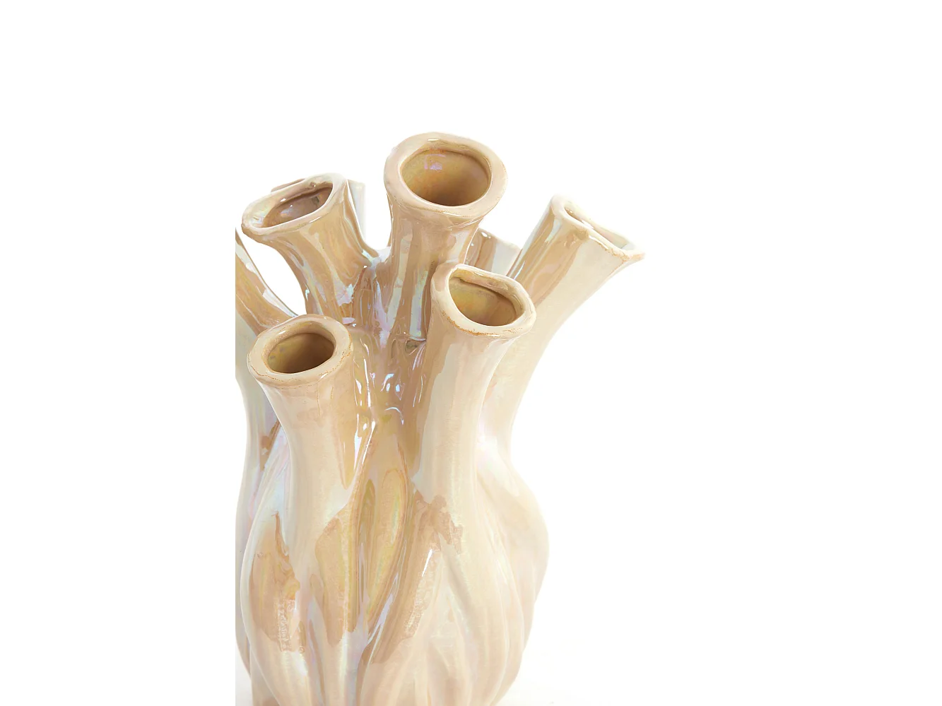 Vase LYSET - Ø17,5x20 cm - Marron