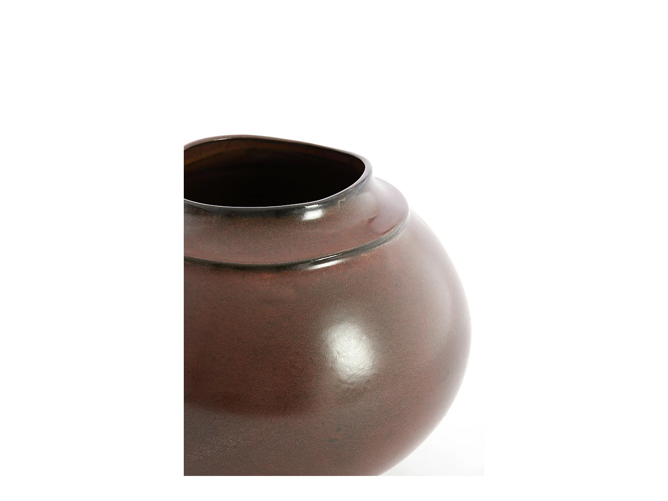 Vaas LOREA - Ø29.5x25.5 cm - Bruin
