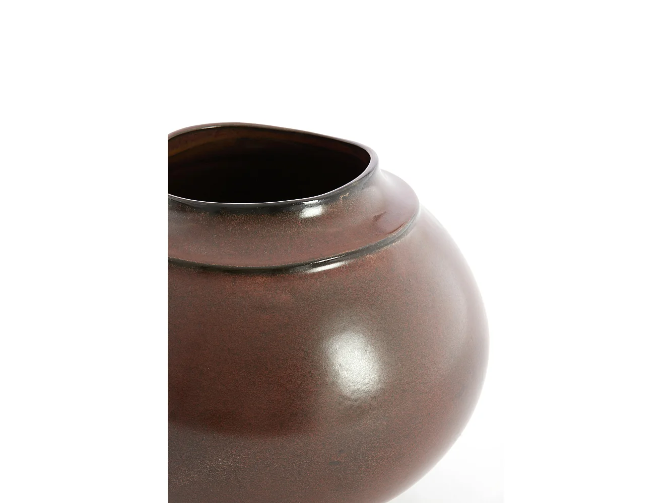 Vase LOREA - Ø29,5x25,5 cm - Marron