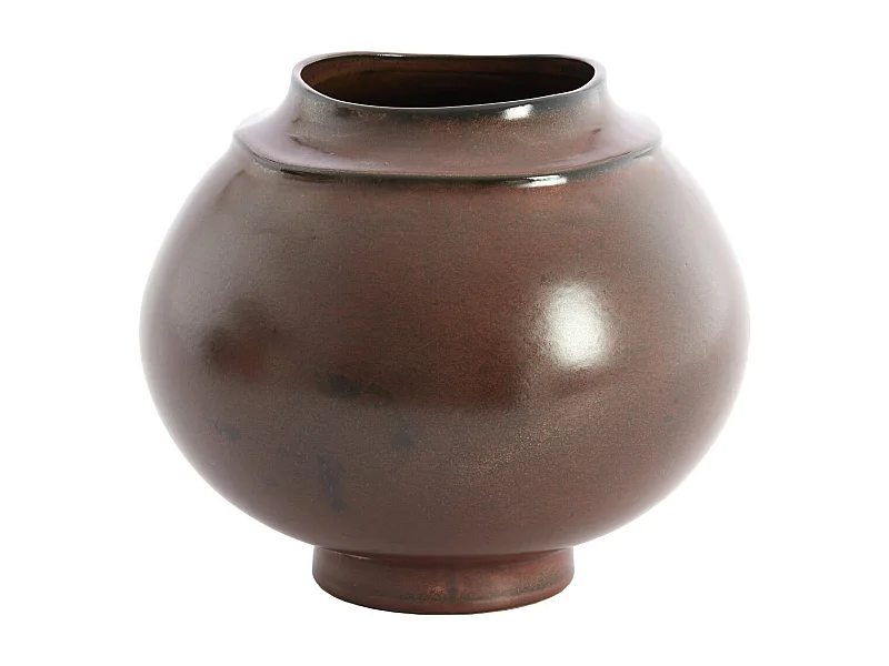 Vase LOREA - Ø29,5x25,5 cm - Marron