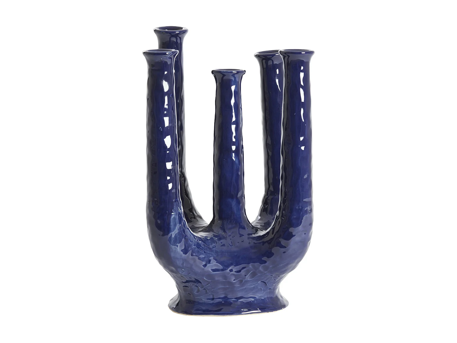 Vase LEONJO - 24x18x36 cm - Bleu