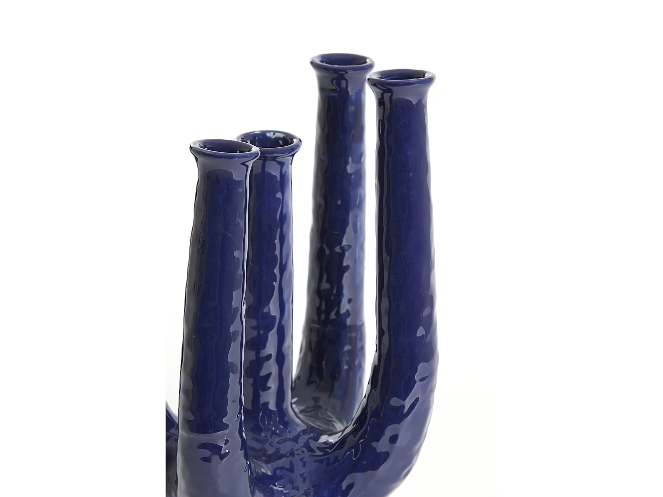Vase LEONJO - 24x18x36 cm - Bleu