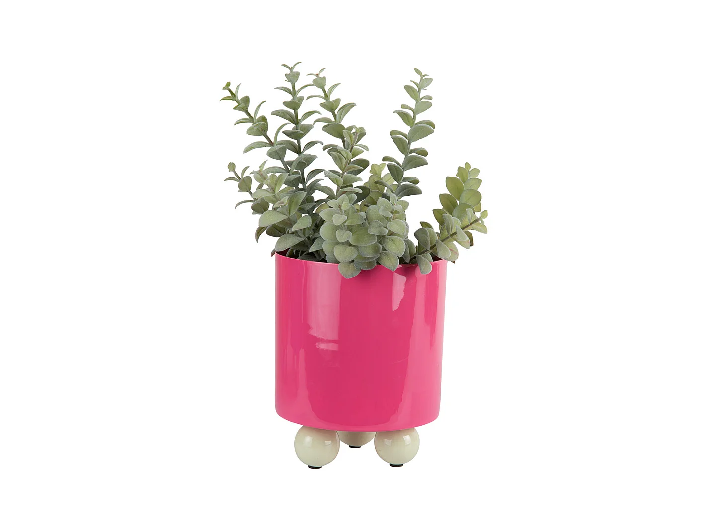 Pot de fleurs double Funky - 16x16x20 cm - Rose