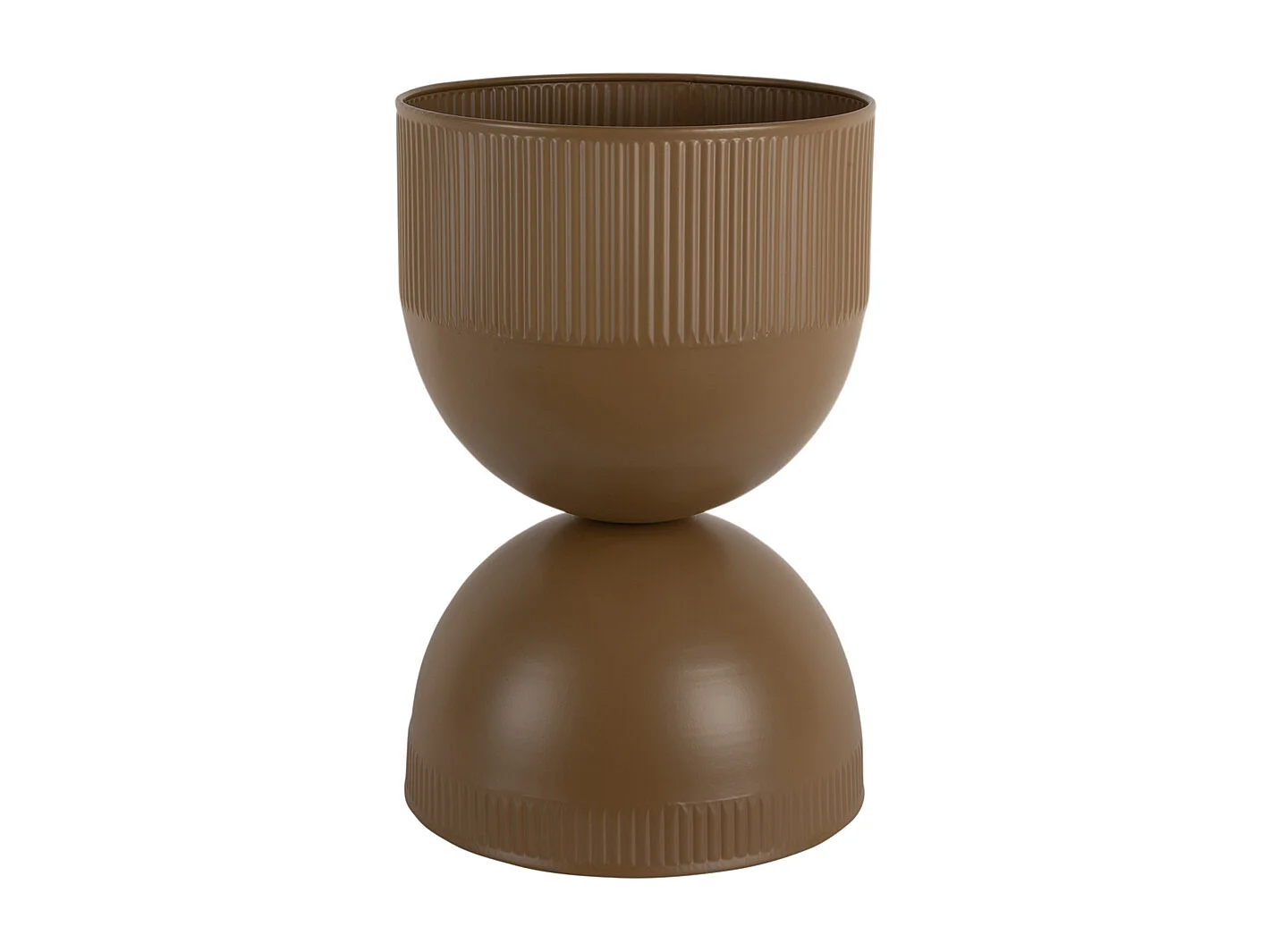 Bloempot Tonar  - 25.5x25.5x39 cm - Bruin