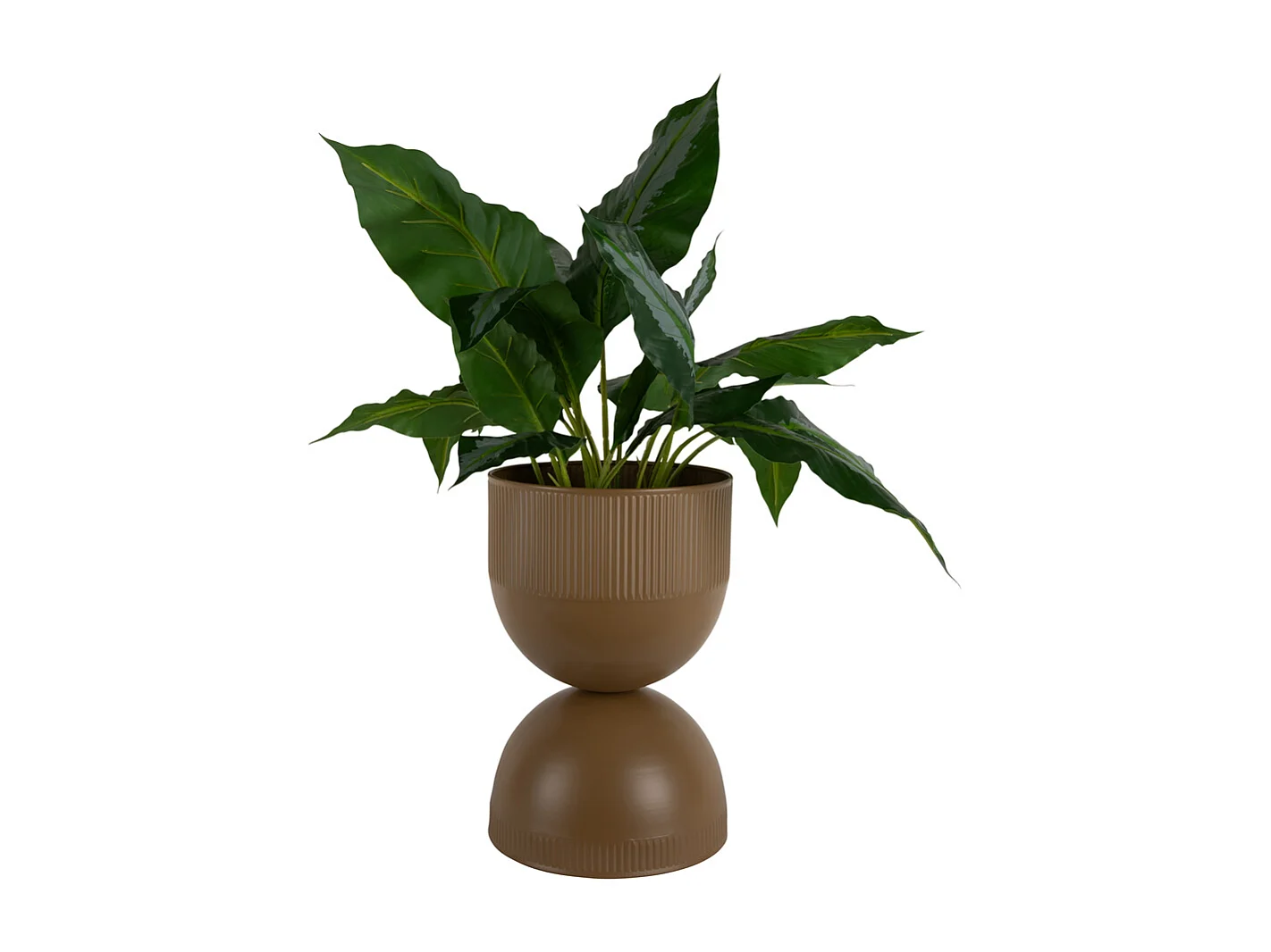 Bloempot Tonar  - 25.5x25.5x39 cm - Bruin