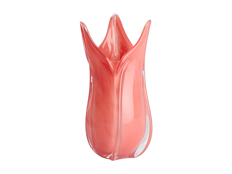Vase EVINA - Ø14x28 cm - Rouge