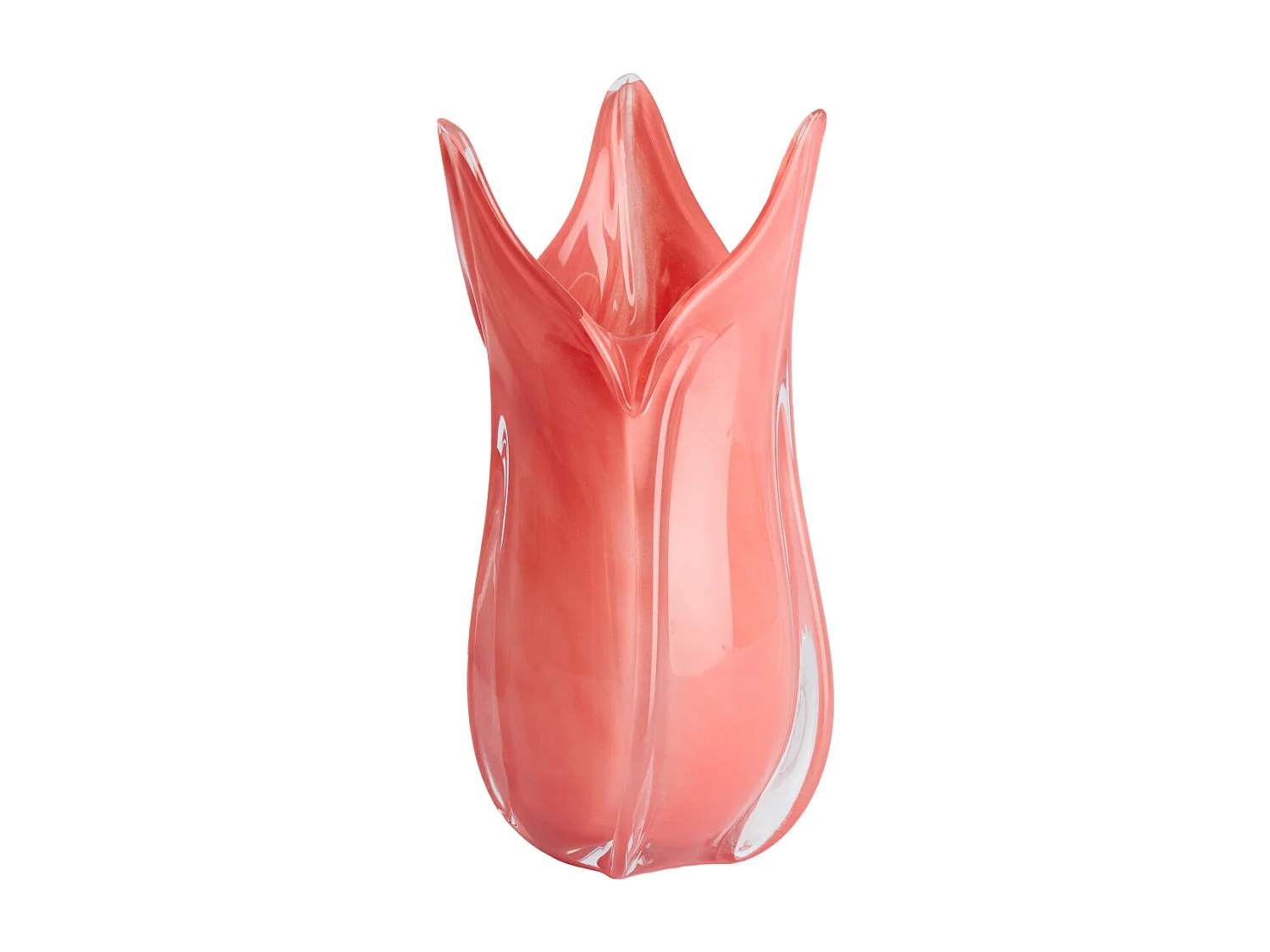 Vase EVINA - Ø14x28 cm - Rouge