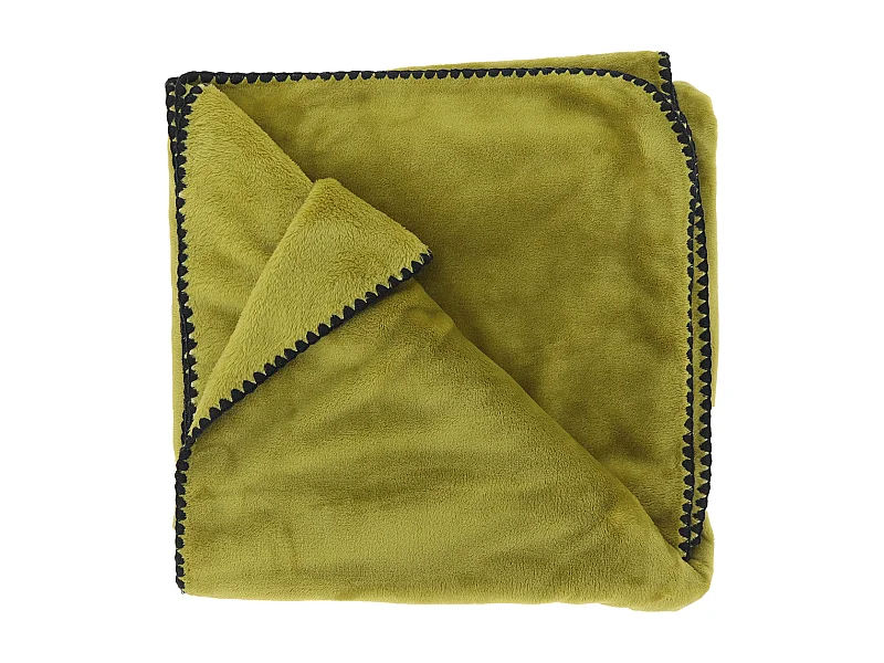 Plaid Jade 140x180cm - Vert Mousse