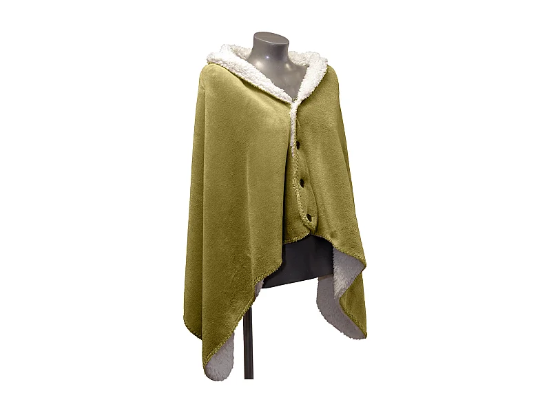 Couverture plaid Coby 75x150cm - Vert Mousse