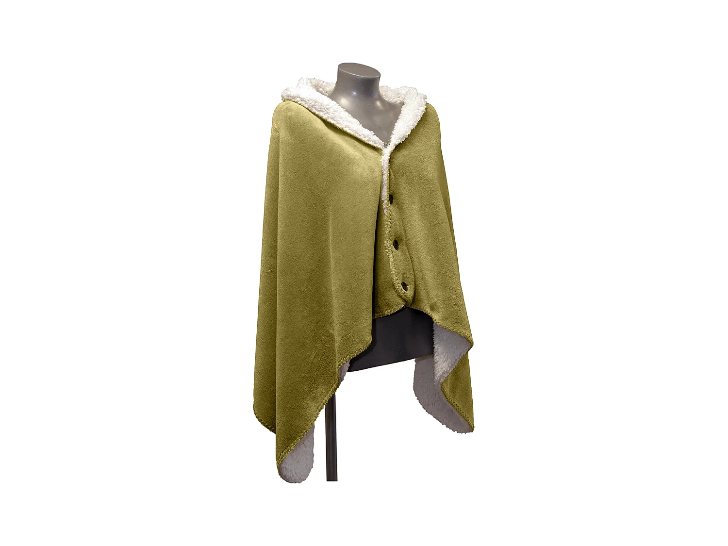 Couverture plaid Coby 75x150cm - Vert Mousse