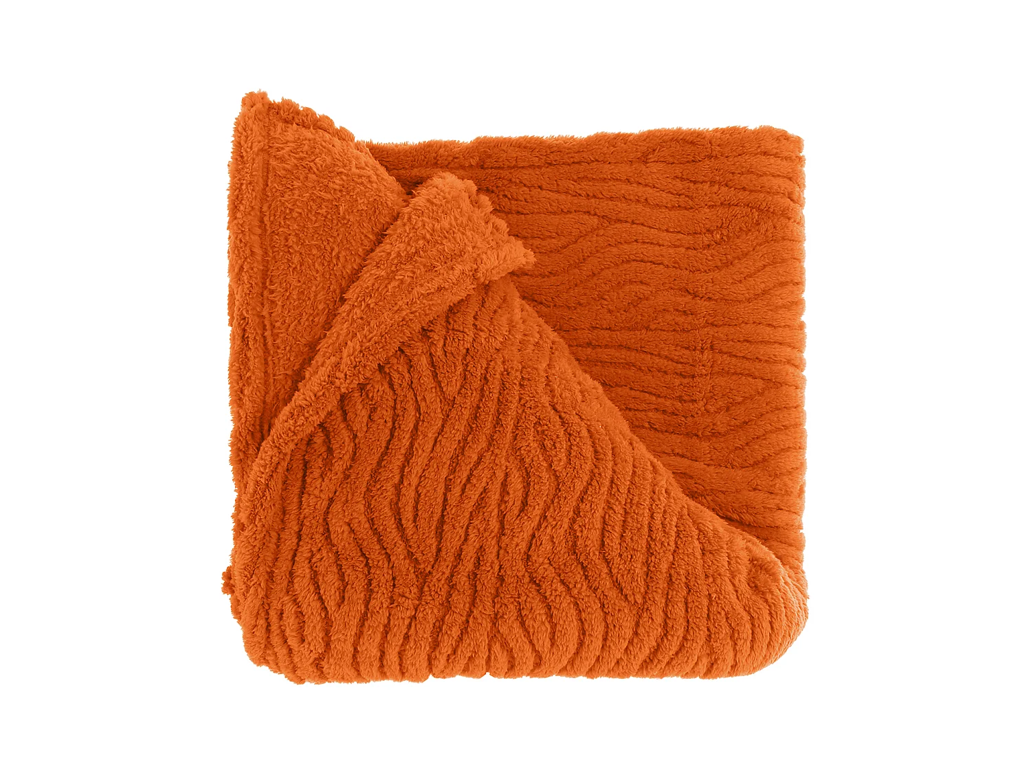 Plaid Clio 150x200cm - Flamme Orange