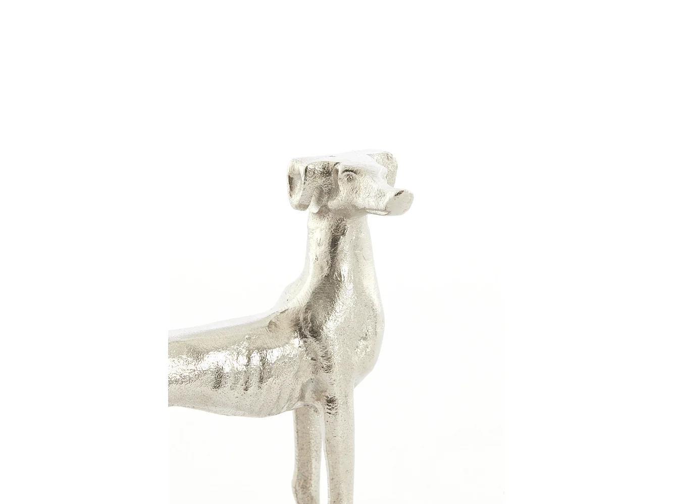 Ornement CHIENS - 17x8x18 cm - Argent - Lot de 2