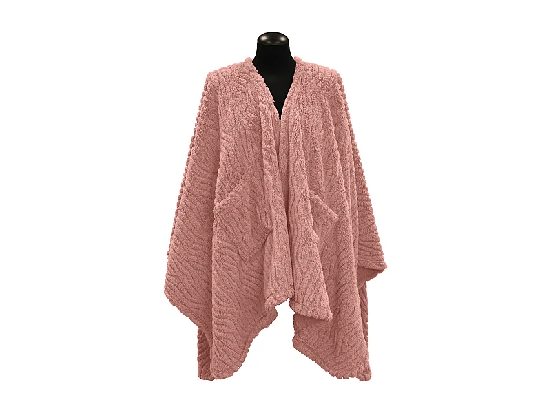 Omslagplaid Clio 148x160cm - Old Pink