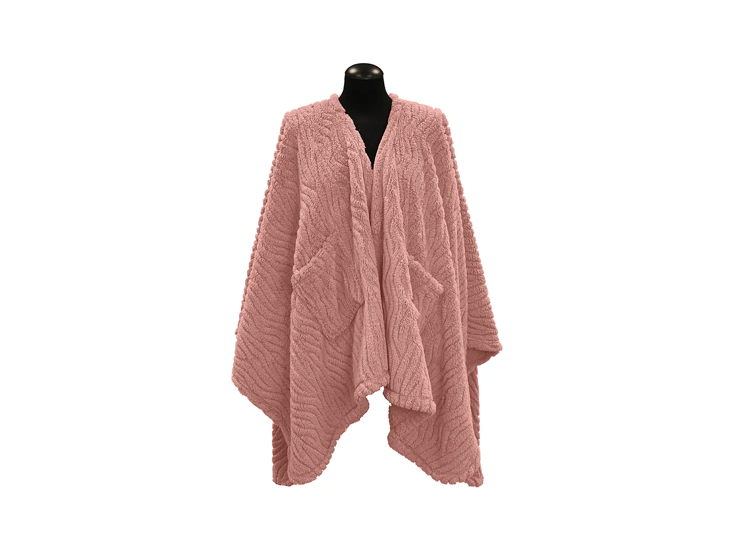 Plaid Clio 148x160cm - Vieux Rose