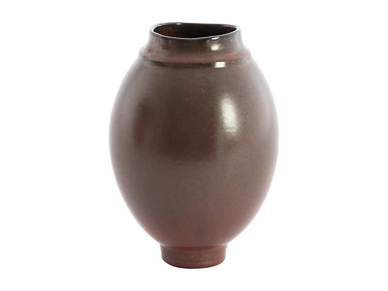 Vase LOREA - Ø17x23,5 cm - Marron