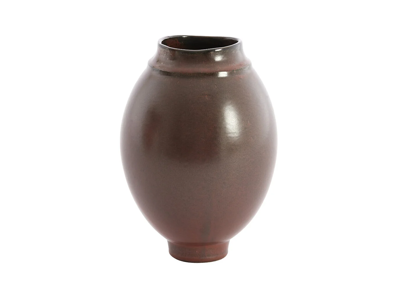 Vase LOREA - Ø17x23,5 cm - Marron