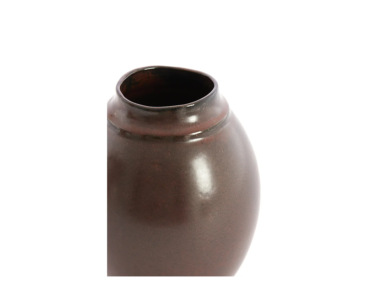 Vase LOREA - Ø17x23,5 cm - Marron