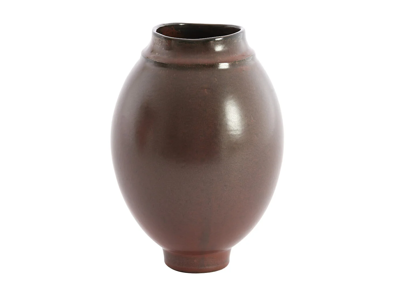 Vase LOREA - Ø17x23,5 cm - Marron