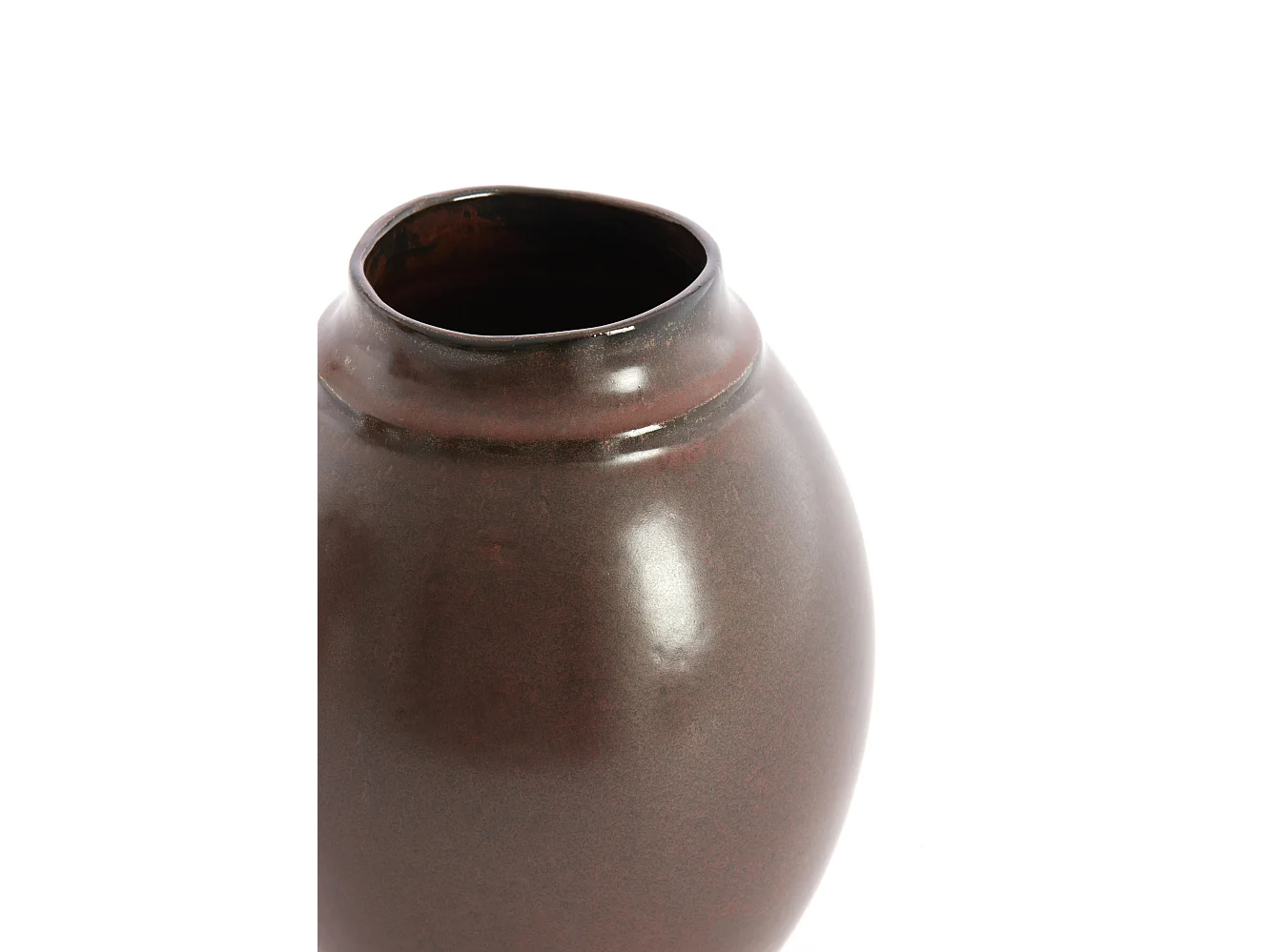 Vase LOREA - Ø17x23,5 cm - Marron