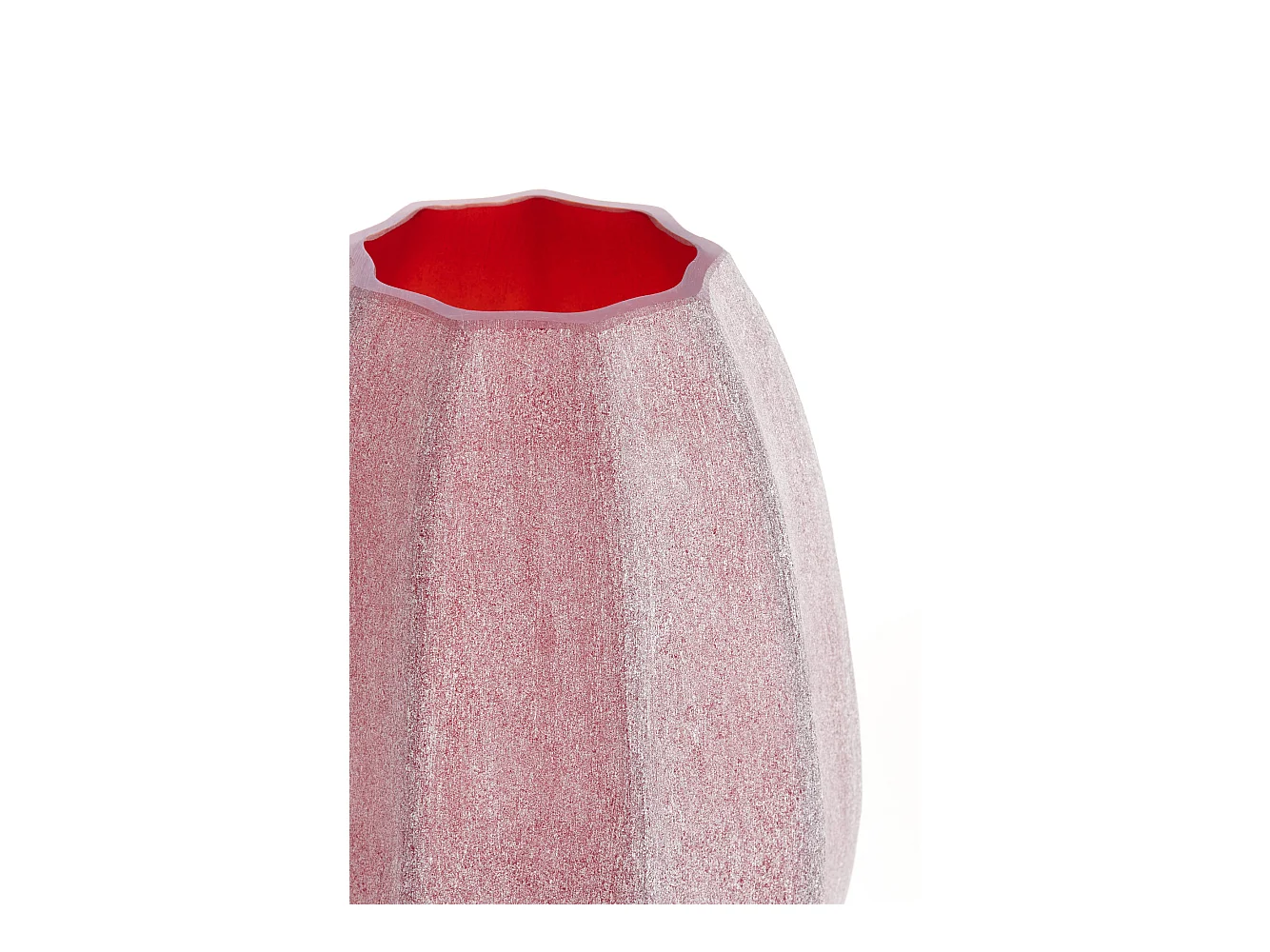 Vase BRADLEY - Ø17x23,5 cm - Rouge