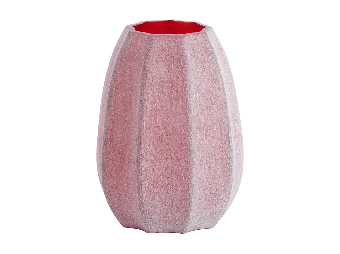 Vase BRADLEY - Ø17x23,5 cm - Rouge