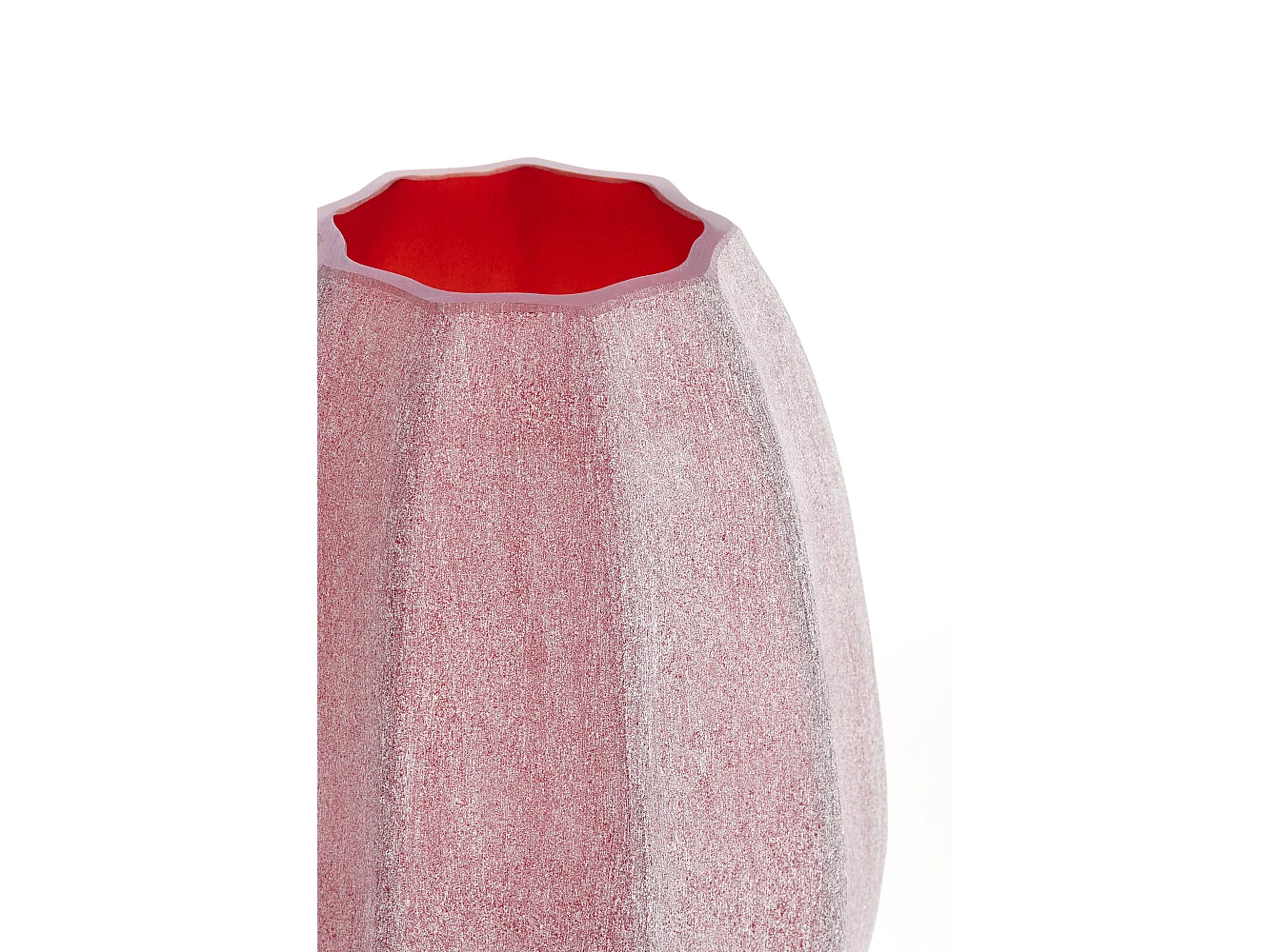 Vase BRADLEY - Ø17x23,5 cm - Rouge