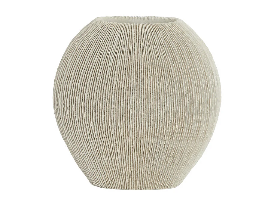 Vase BUBIO - 41x13x39,5 cm - Blanc