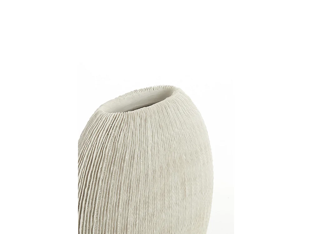 Vase BUBIO - 41x13x39,5 cm - Blanc
