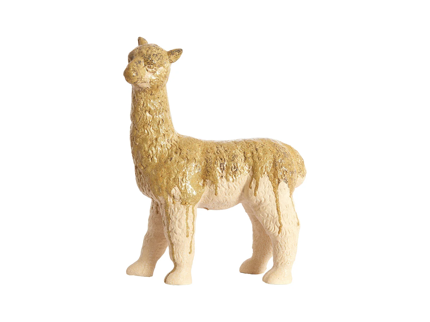 Ornement ALPACA - 29x13x39 cm - Blanc
