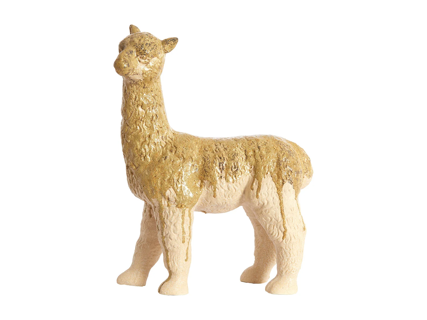 Ornement ALPACA - 29x13x39 cm - Blanc