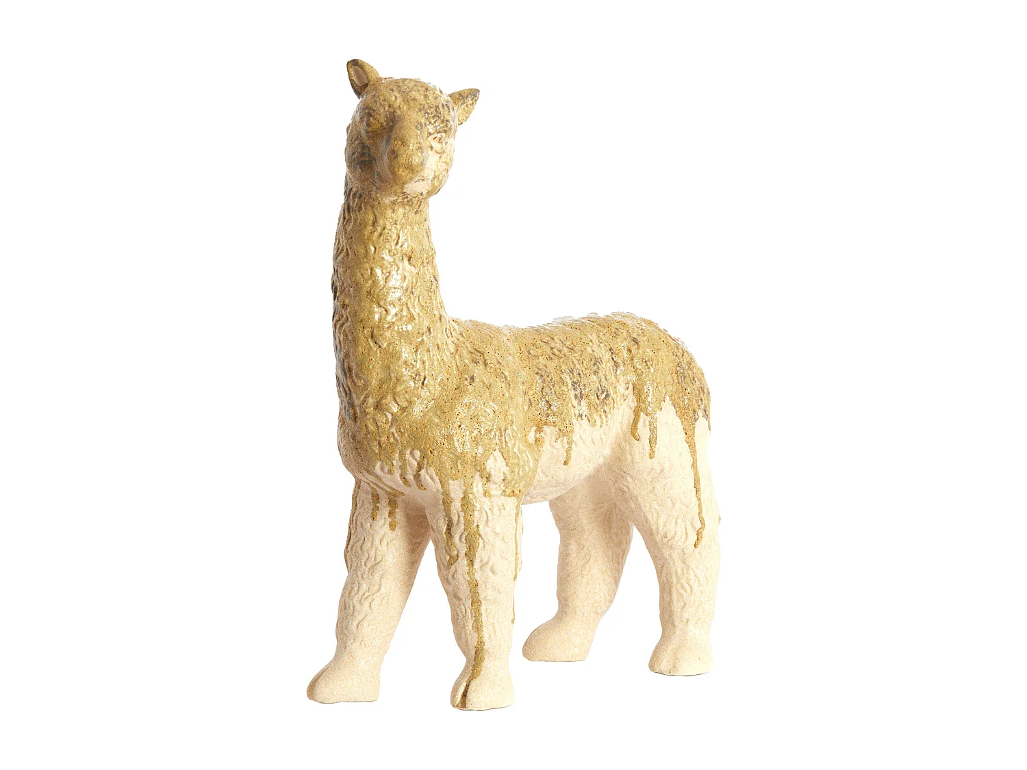 Ornement ALPACA - 29x13x39 cm - Blanc
