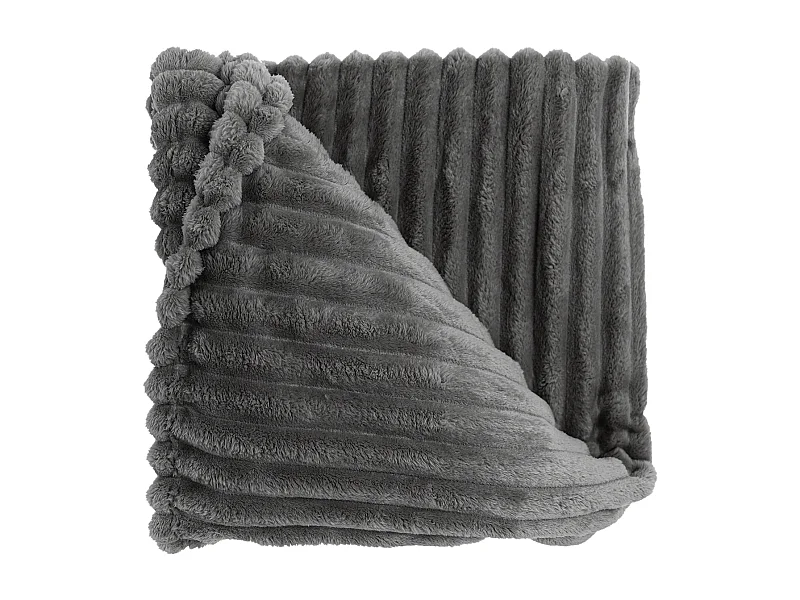 Plaid Lex 150x200cm - Gris foncé