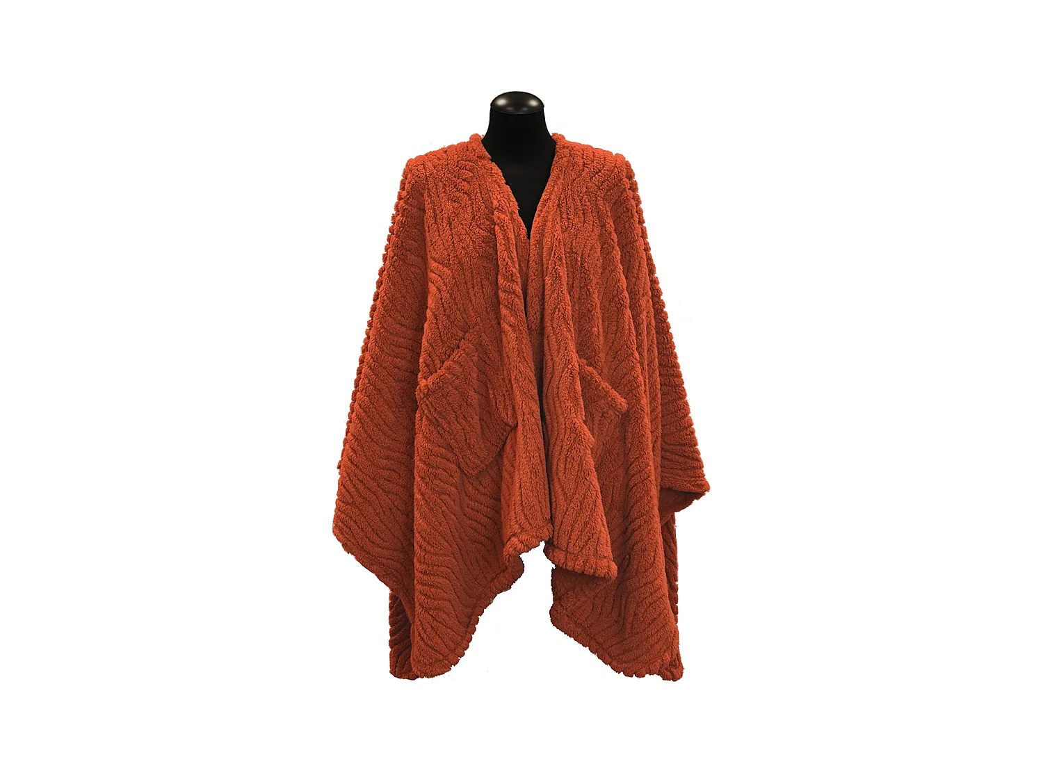 Plaid Clio 148x160cm - Orange Flame