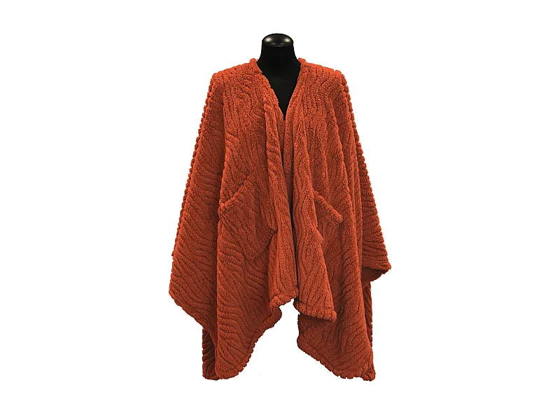 Omslagplaid Clio 148x160cm - Orange Flame