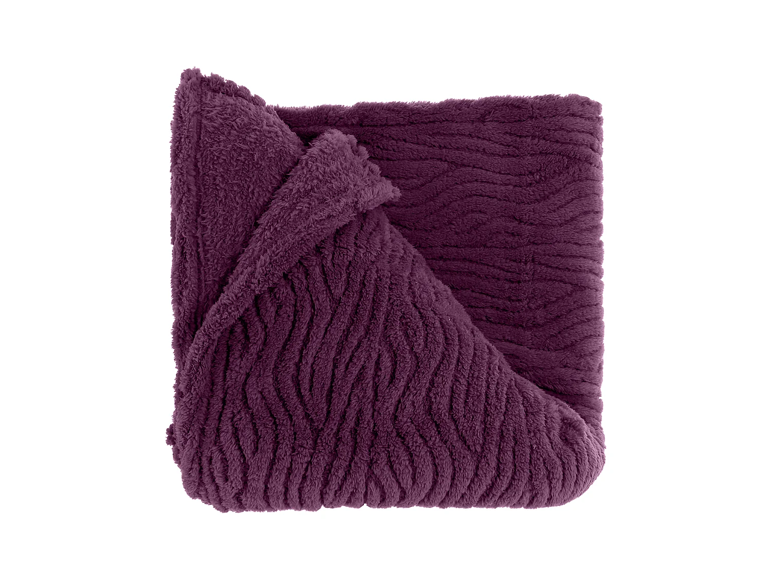 Plaid Clio 150x200cm - Violet foncé