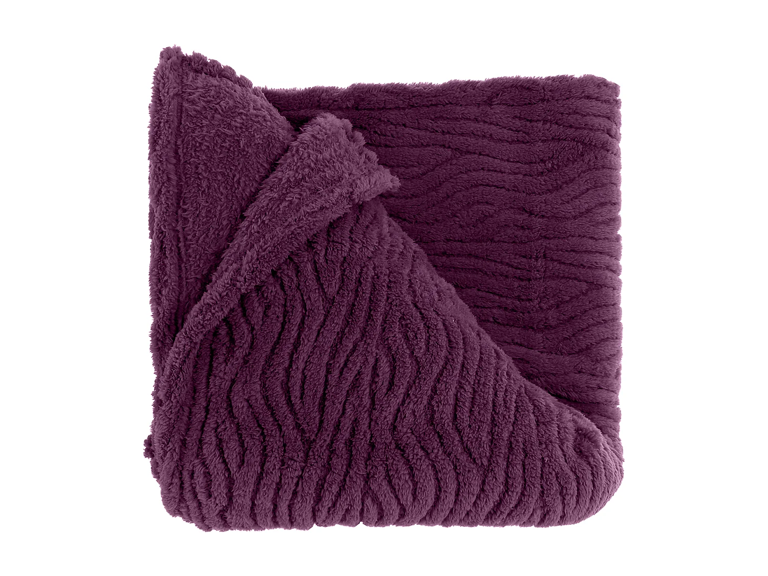 Plaid Clio 150x200cm - Violet foncé