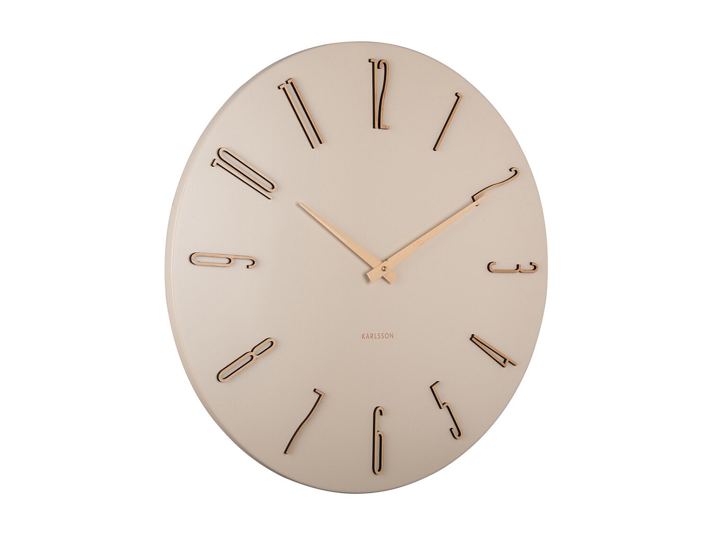 Reloj de pared grande Esmerado - Blanco roto - Ø60cm